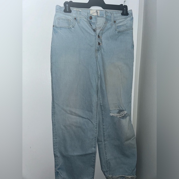 Vintage Straight Light Wash Jeans - Picture 1 of 2